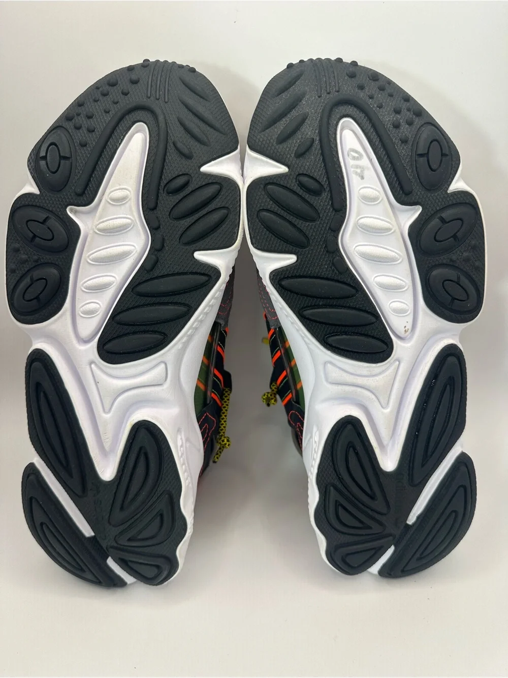 adidas Ozweego Black Gray Red Yellow Athletic Sneakers